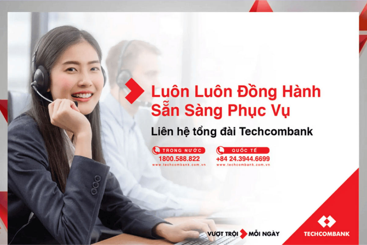 Tổng đài hỗ trợ Techcombank